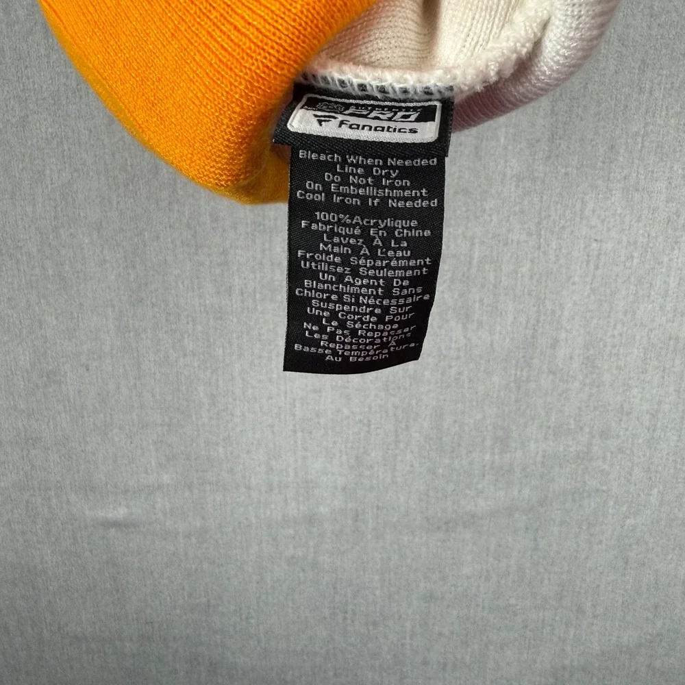 Fanatics Nashville Predators‎ NHL Beanie Hat Navy Gold White Cuffed Pom Pom Logo